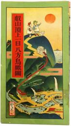 ［初三郎鳥瞰図］ 叡山頂上一目八方鳥瞰図