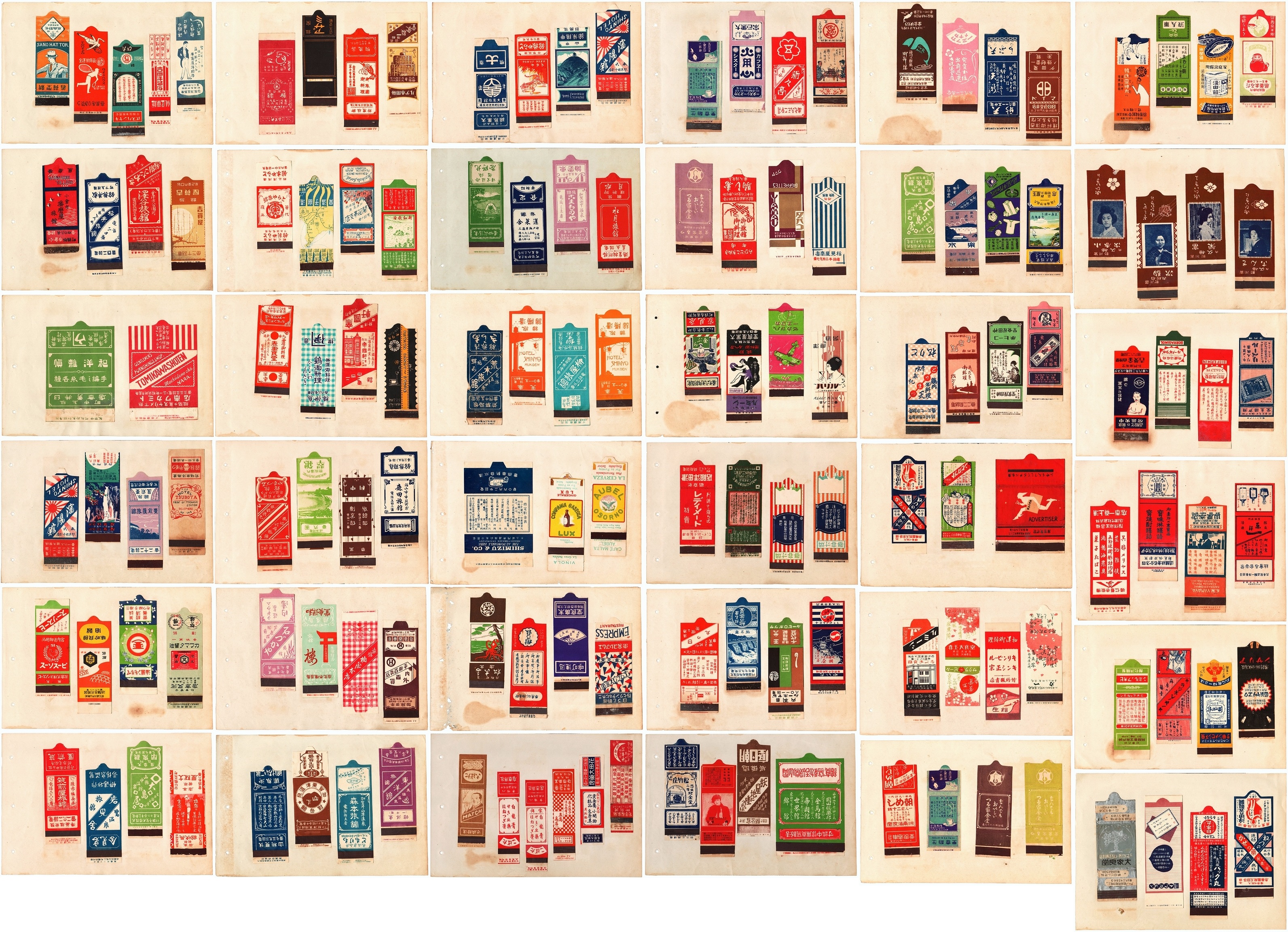 マッチラベルコレクション 戦前 戦後 外国製も混じる 総数 148枚