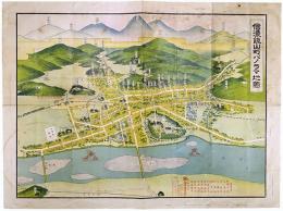 信濃飯山町パノラマ地図
