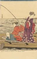 Pictures taken from paintings by Shuncho, the Ukiyoye School