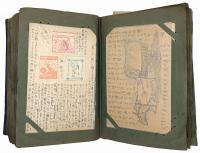 ビルマ駐屯記念 肉筆絵入軍事郵便絵葉書