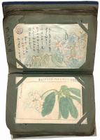 ビルマ駐屯記念 肉筆絵入軍事郵便絵葉書