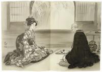 金森観陽 挿絵画稿（白井喬ニ「新撰組」「元禄快挙」）