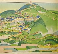［初三郎鳥瞰図］信貴山名所図絵