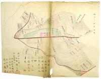 厨神社境内外見取図ほか絵図5枚