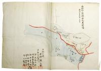 厨神社境内外見取図ほか絵図5枚