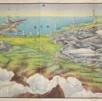 富士山頂展望図　附登山遊覧案内