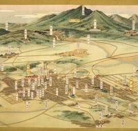 ［常光鳥瞰図］都城市（書簡図絵）