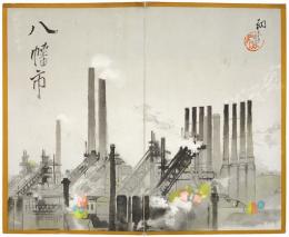 ［初三郎鳥瞰図］八幡市