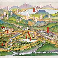 【初三郎鳥瞰図】伊香保御案内