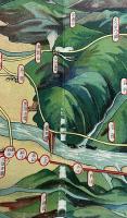 【鳥瞰図】天下の神秘峡 黒部峡谷