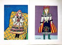 鈴木信太郎画　人形版画集　Doll print collection