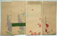 舞妓・紅葉・梅・ほか絵入木版封筒　100枚以上　戦前・未使用