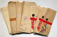 舞妓・紅葉・梅・ほか絵入木版封筒　100枚以上　戦前・未使用