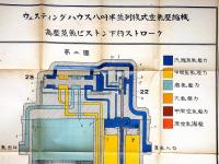 ウェスライングハウス・「配管略図・高熱電気ピストン・他制御装置」附図・12図　（ウェスティングハウス・米国の発明家・鉄道のエアブレーキ・などを発明・開発者）