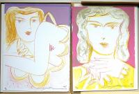 ジアコモ・ジョイス 限定版150部　池田満寿夫オリジナル・リトグラフ2葉（各サイン入）　丸谷才一訳　池田満寿夫・両者署名入　　