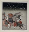 斎藤カオル銅版画　「源氏物語・第七巻・匂兵部卿」限定85部　サイン入
