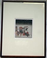 斎藤カオル銅版画　「源氏物語・第七巻・匂兵部卿」限定85部　サイン入