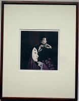 斎藤カオル銅版画　「源氏物語・第七巻・横笛」限定85部　サイン入