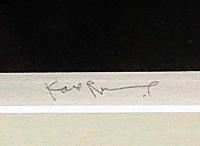 斎藤カオル銅版画　「源氏物語・第七巻・幻」限定85部　サイン入