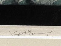 斎藤カオル銅版画　「源氏物語・第七巻・御法」限定85部　サイン入