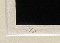 斎藤カオル銅版画　「源氏物語・第七巻・御法」限定85部　サイン入