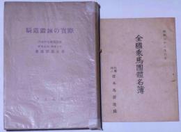 騎道鍛錬の実際　（全国乗馬団体名簿・昭和23年）付