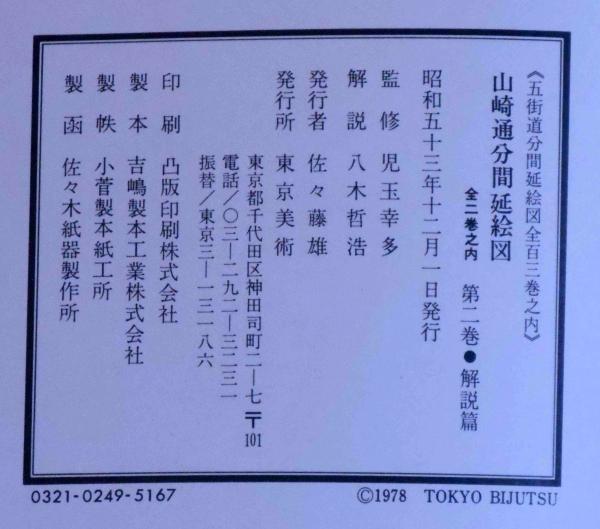 山崎通分間延絵図 全2冊 五街道分間延絵図(東京国立博物館所蔵