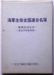 海軍生徒全国連合名簿　会社別・官公庁別