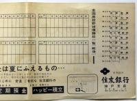 第38回全国高等学校野球大会　奥さまの快打で貯蓄の大量得点!!　住友銀行小ポスター