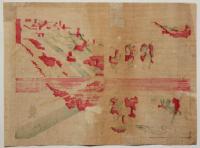 信濃国善光寺絵図　石版刷　彩色