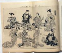 風俗画報　第206号（明治33年3月）　豊国百人義女の図・線香花火製造職の図