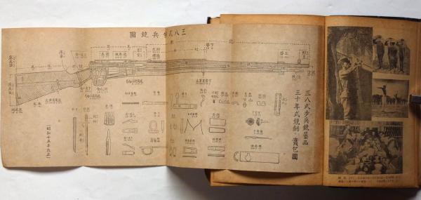 最新図解 陸軍模範兵教典 （三八式歩兵銃付属品・銃剣・実包図入り