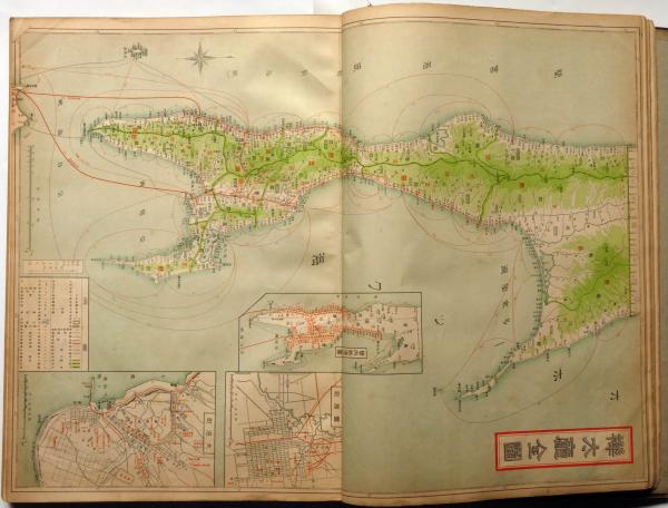 最近調査 大日本分県地図併地名総覧 全65図」昭和12年 1冊｜古地図