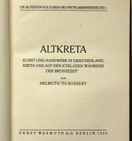 HELMUTH.BOSSERT//ALTKRETA　アルトクレタ写真集