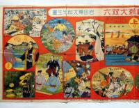 幕末維新大双六　岩田専太郎・画　昭和6年1月　少年少女譚海付録