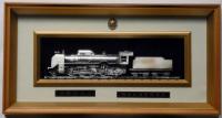 D51機関車　功績章表樟 熊本鉄道管理局長　額付　鉄道資料