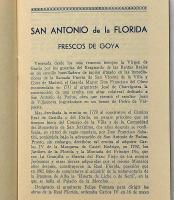 英文　ゴヤのフレスコ画　サンアントニオ・デ・ラ・フロリダ教会　1962年