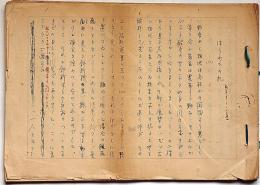 梁雅子草稿　「はらわたの記/赤パイプ」二編　ペン書　400字　67枚×67枚