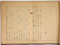 梁雅子草稿　「はらわたの記/赤パイプ」二編　ペン書　400字　67枚×67枚
