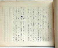 梁雅子草稿　「残照」　ペン書　400字　65枚