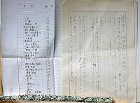 梁雅子草稿　「花時計/轍の音/ほか2編は題名不明、書簡8枚」　ペン書　400字　約250枚