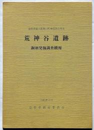 荒神谷遺跡銅剣発掘調査概報　島根県簸川郡斐川町神庭西谷所在