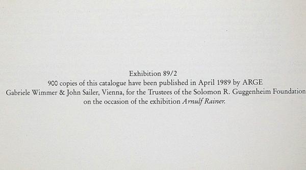 ARNULF RAINER Preste1 アルヌルフ・ライナー画集 英文 (アーノルフ