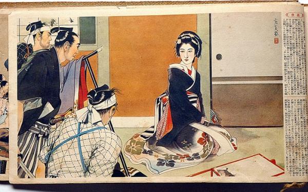 国史美談 教訓画蒐(伊藤幾久造画 国史名画刊行会編) / 古本