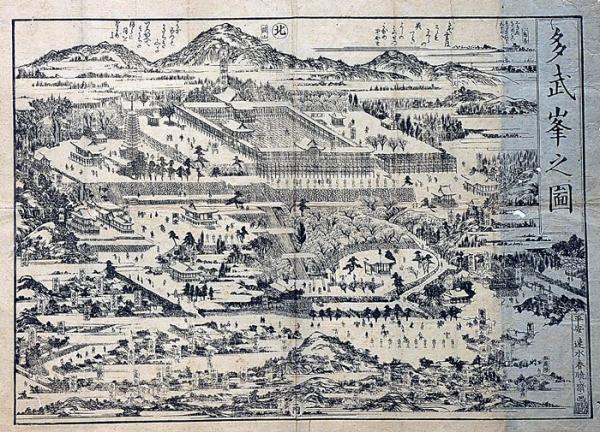 上品なブランド 多武峰之図 古本 / 斜陽館 / 木版刷(速水春暁斎画) 速水春暁斎画 和書