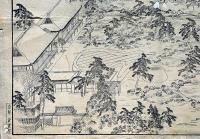 銀閣寺林泉圖　梅山嶺幸直豊・画　木版刷