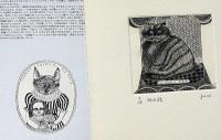 小沢純 ozawa jun 銅版画集 MY FRIEND MY TOY 　14部限定・サイン入全11点　猫の画家