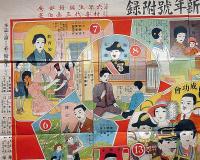 少年少女出世双六　花村喜代三画　大正16年1月　小学六年生付録