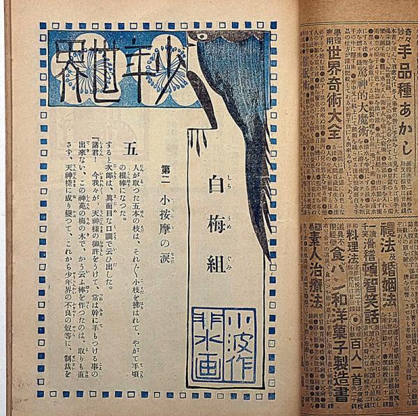 巌谷國士　図録・版画でつくる驚異の部屋へようこそ！展　(レア・古本) 少年世界 明治44年1月 第7巻3号(巌谷小波・非水・木村小舟ほか) / 古本